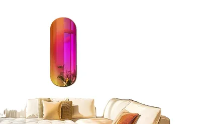 Produktbild von Wandspiegel, Regenbogenfarbe, 17,5 x 47,2 Zoll , Regenbogen