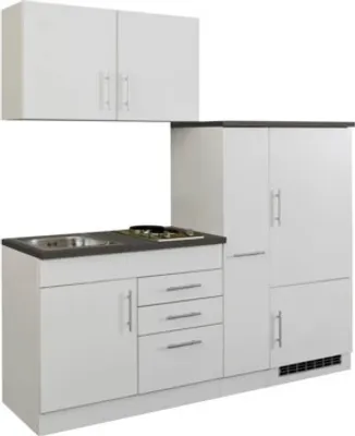 Produktbild von Held Möbel Singleküche mit Geräten Toronto 190 cm weiß matt zerlegt 782.1.6513