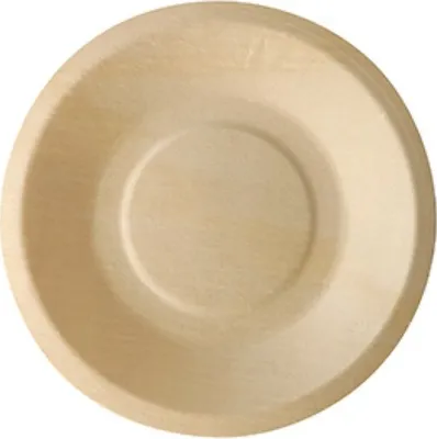 Produktbild von Papstar Fingerfood-Teller aus Holz "pure" rund Ø 14 cm, 50 Stück