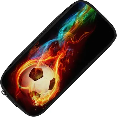 Produktbild von Federmäppchen Fußball, groß, für Jungen, Schuletui, Stifteetui für die Schule