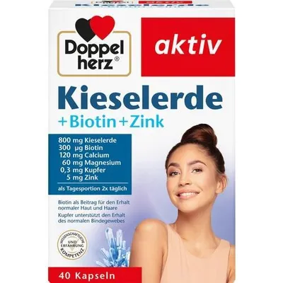 Produktbild von Doppelherz Kieselerde+Biotin+Zink Kapseln 40 St