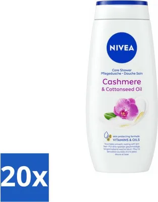 Obrázok produktu pre NIVEA sprchový krém Cashmere & Bavlnaseed Oil 250 ml - hodnotné balenie - 20 kusov