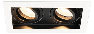 Produktbild von hoftronic LED Einbaustrahler 4W GU10 2700K Dimmbar Weiß Schwarz
