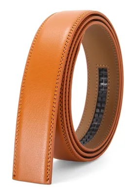 Produktbild von SAMTOBELY Herren Gürtel Ratsche Automatik Gürtel für Männer 35mm Breit Ledergürtel, 1 3/8" Ohne Schnalle