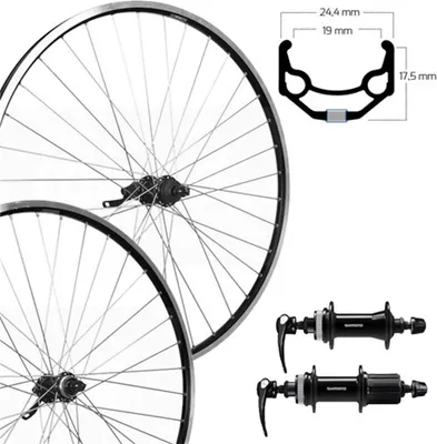 Produktbild von Roland Radsatz 28 Disc Centerlock, schwarz, SE, ZAC 19, Aluminium, QC400 schwarz, Speichen silber