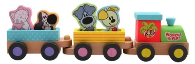 Image de Woezel & Pip - Houten Treinset met Figuren