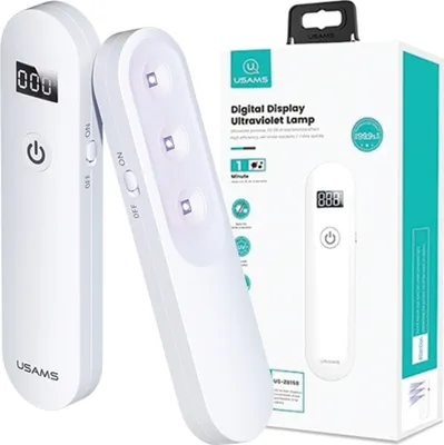Obrázok produktu pre Usams Mini Uv-C dezinfekčná lampa Sterilizátor rúk biely/biely Zb159Xdd01 (Us-Zb159)