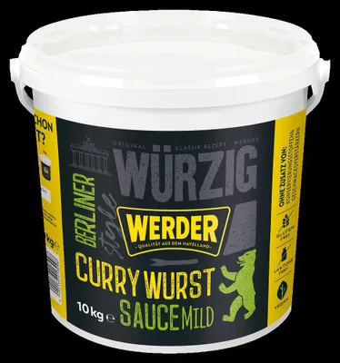 Produktbild von Werder Berliner Currywurst Sauce Mild 10 kg Eimer Ketchup Wurst Feinkost Berlin