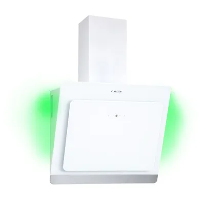 Produktbild von Klarstein Dunstabzugshaube 60cm, Abluft-Dunstabzugshaube, Abzugshaube mit Kohlektiv-Filter, Dunstabzug mit 563m³/h Luftstrom, Wandhauben für Küche mit RGB-LEDs, Leise Dunstabzugshauben 60 cm