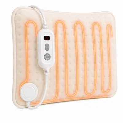 Produktbild von ELEKTRISCHES HEIZKISSEN 25 x 35 cm für Rücken und Nacken, 100 W, beige, KI-generiertes Bild