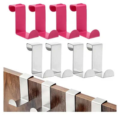 Produktbild von Türhaken zum Einhängen - 8er Set aus Edelstahl