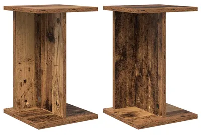 Produktbild von Eleganten-Stil Pflanzenständer 2er Set,Blumentopfregal, Ausstellungsregal,Modernes Design, Altholz 25x25,5x40,5 cm Holzwerkstoff - Pflanztische - Möbel26