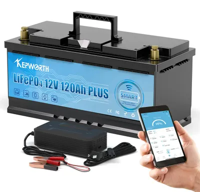 Obrázok produktu pre LiFePO4 batéria 12V 120Ah s Bluetooth – lítiová batéria fosforečnanová, vhodná pre karavany a solárne systémy