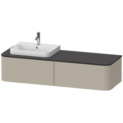 Produktbild von DURAVIT HP4944L6060 WTU HappyD2+ wandh.,354x1600x550mm