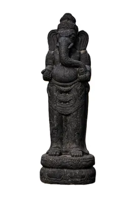 Produktbild von Schöne große Ganesha aus Steinguss perfekt für den Garten die Terrasse oder den Vorgarten ist Frostfest Witterungsbeständig und Neu 150xcm H, KA-BR-GST-150
