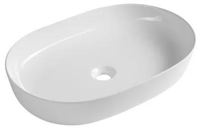 Productafbeelding van ARDEA keramische wastafel, opzetmodel, 60,5x41,5 cm, wit
