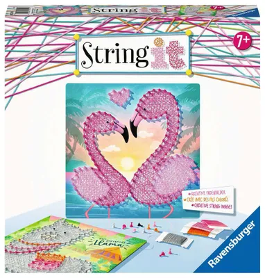 Zdjęcie produktu dla Ravensburger String it Midi Lama & Flamingo, Zestaw artystyczny dla dzieci, 7 lat(a), Wielobarwny