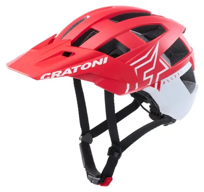 Produktbild von Cratoni AllSet Pro Helm rot-weiß matt größe M-L (58-61 cm) 113305H2