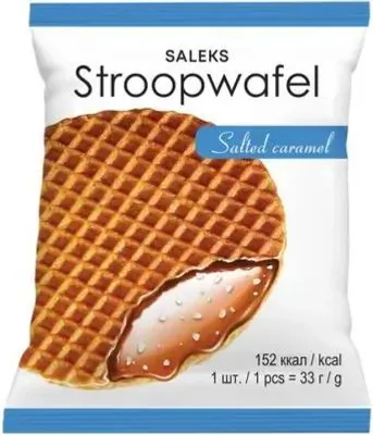 Produktbild von Stroopwafel gesalzenes Karamell 33g