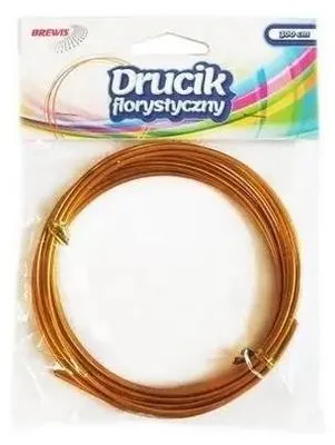 Obrázok produktu pre Kvetinárske drôty 3 m x 2 mm, zlaté – Brewis