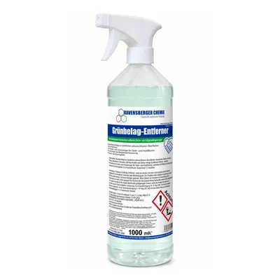 Produktbild von Ravensberger Chemie Grünbelagentferner Konzentrat 1 L Flasche – Algen- & Schimmelentferner für Stein, Beton, Pflaster, Terrasse & Außenflächen