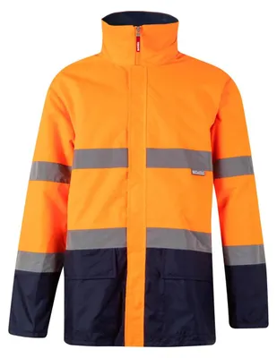 Productafbeelding van VELILLA 306002 Tweedelige parka, marineblauw en neonoranje, maat M, marineblauw