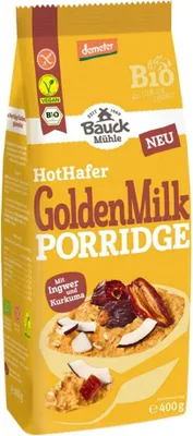 Produktbild von Bauck Mühle Hot Hafer Golden Milk Porridge demeter 400g