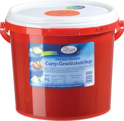 Image de Le Picant Curry Gewürzketchup épicé fruité ketchup plaisir 5000g