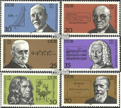Produktbild von Briefmarken DDR 1981 Mi 2603-2608 (kompl.Ausgabe) gestempelt Bedeutende Persönlichkeiten (IX)