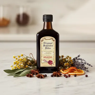 Produktbild von RIVIERA Schweden Kräuter Elixier 250 ml mit Alkohol
