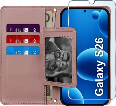 Produktbild von ETUI mit Klappe für Samsung S26 Magnetverschluss + GLAS 9H