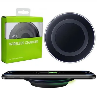 Zdjęcie produktu dla Ładowarka indukcyjna do telefonu bezprzewodowa indukcja samsung czarna S6