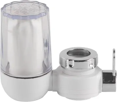 Productafbeelding van Waterfilter voor kraan, vermindert chloor en kalkaanslag, geschikt voor keuken en douche, 1 stuk