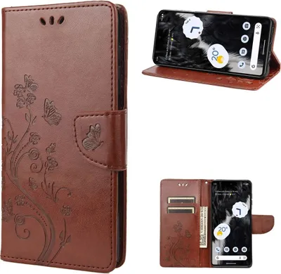 Produktbild von König Design Hülle kompatibel mit Kunstleder Handyhülle - Handy Case Braun