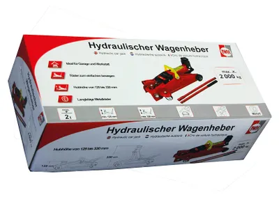 Obrázok produktu pre Hydraulický zdvihák do garáže, nosnosť 2 tony, pracovná výška 12,5–33 cm, určený na údržbu vozidiel