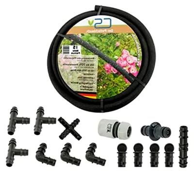 Produktbild von 15m CS Perlschlauch Premium mit Zubehör für die unterirdische Gartenbewässerung