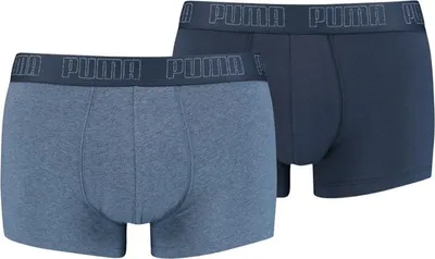Produktbild von 2er Pack PUMA Basic Trunk Boxershorts denim S