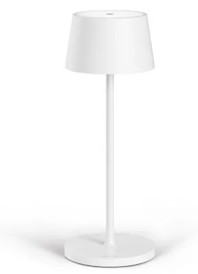 Imagen del producto de Stilosa 3 XL: Lámpara de mesa LED recargable, regulable, con batería, IP54, para uso interior y exterior. Se puede cargar, emite luz cálida, es una lámpara de diseño con puerto USB-C y es de color blanco