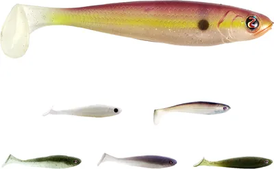 Produktbild von River2Sea D-Walker 100 Gummifisch 19 Green Pumpkin/Red