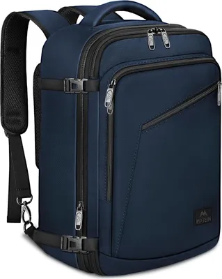 Produktbild von Handgepäck Rucksack - platzsparend - geeignet für Flugzeug - mittel - blau - 40 x 30 x 25 cm