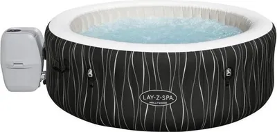 Produktbild von Aufblasbarer Whirlpool BESTWAY Lay-Z-Spa Hollywood, 196 x 66 cm, 4-6 Personen, Rund, 7 Farben LED Beleuchtung, Freezeshield Frostschutzsystem