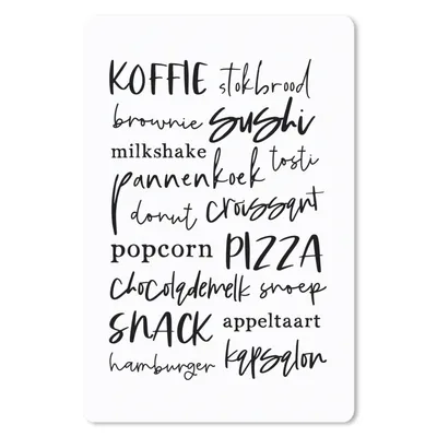 Produktbild von MuchoWow® Mauspad Mousepad Küche - Essen - Zitate 18x27 cm - Mousepads - Maus Mat - Pad - Mausunterlage