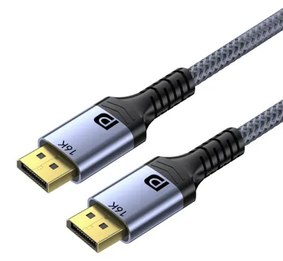 Produktbild von INF DisplayPort 2.1 Kabel 16K@60Hz Nylon geflochten Kupferstahl 1.5m/3m 3 m