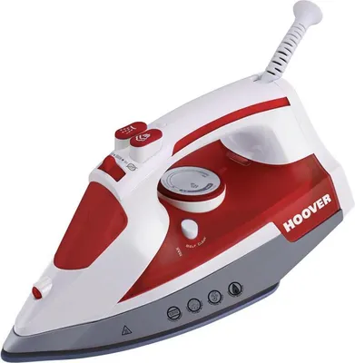 Immagine prodotto di Hoover IRONjet TIM2500EU 011 Ferro da Stiro a Secco e a Vapore Ceramica 2500 W Bianco Rosso