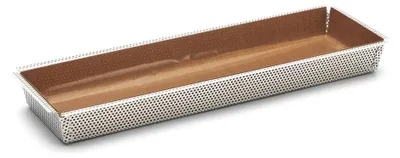 Rechteckige Backform 35x10,5 cm mit herausnehmbarem Boden, antihaftbeschichtet
