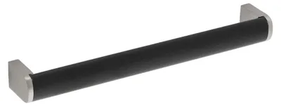 Immagine prodotto di Maniglia per mobili in acciaio inossidabile e zamak. Distanza tra i fori: 192 mm. Finitura: nichel satinato