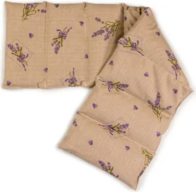Produktbild von Bio-Dinkelkissen 75x20cm groß 8-Kammer - Landhausstil Romantik - Wärmekissen Bio-Dinkel Körnerkissen