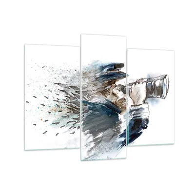 Produktbild von Bilder auf glas - Kopf Illusion Fernglas Mann - 130x100cm - Glasbilder - Wandbilder - Kunstdruck - zum Aufhängen bereit - Wanddekoration aus Glas - Glas Bilder - Wandbild auf Glas - GCB130x100-2992