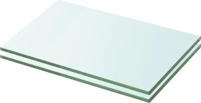 Obrázek produktu pro Policové desky 2 ks sklo čiré 20 x 25 cm