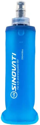 Image de Bouteille de sport pliable en TPU, bleue, 250 ml